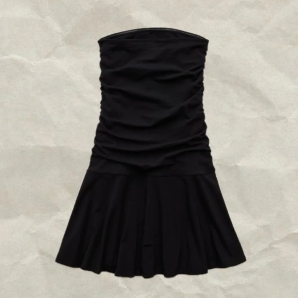 Aerie Offline Black Strapless Dress - Picture 1 of 2